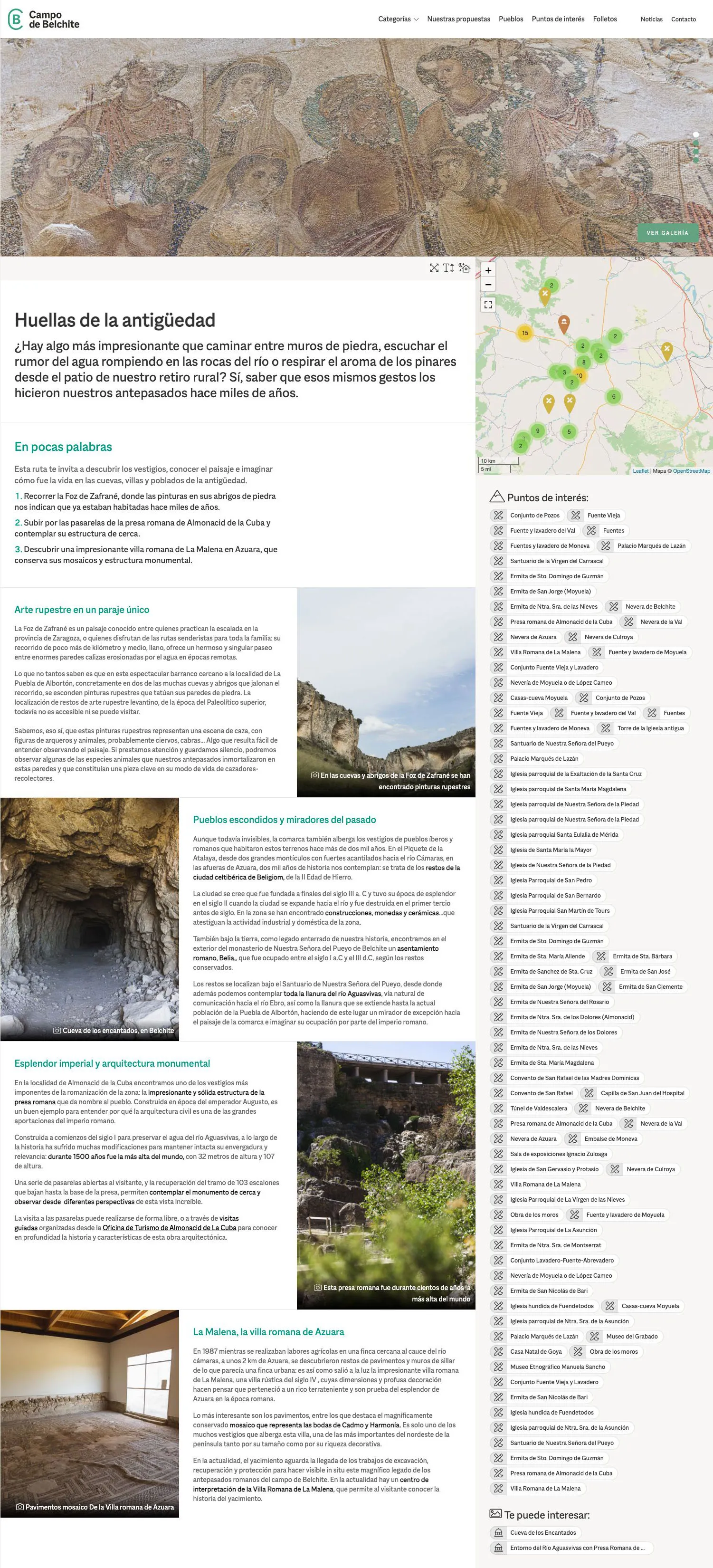 Turismo de Belchite - Portal para promocionar el turismo de la Comarca de Belchite.