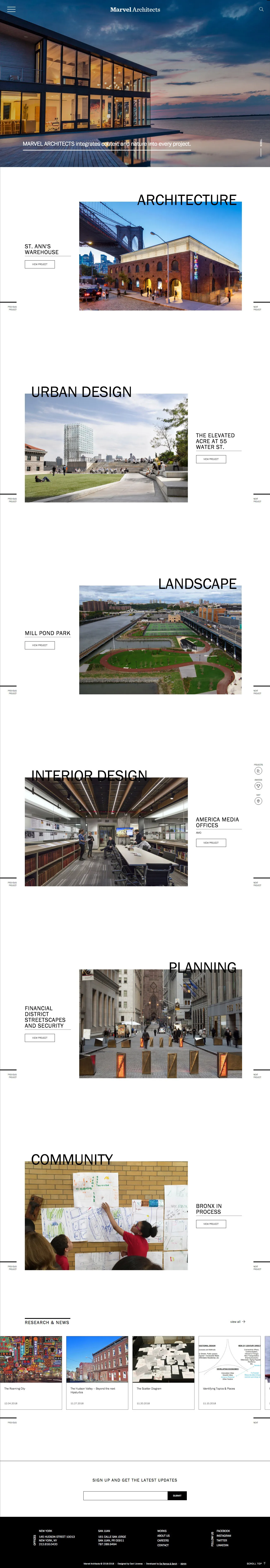 Marvel Architects - Intranet a medida para empresa de arquitectura