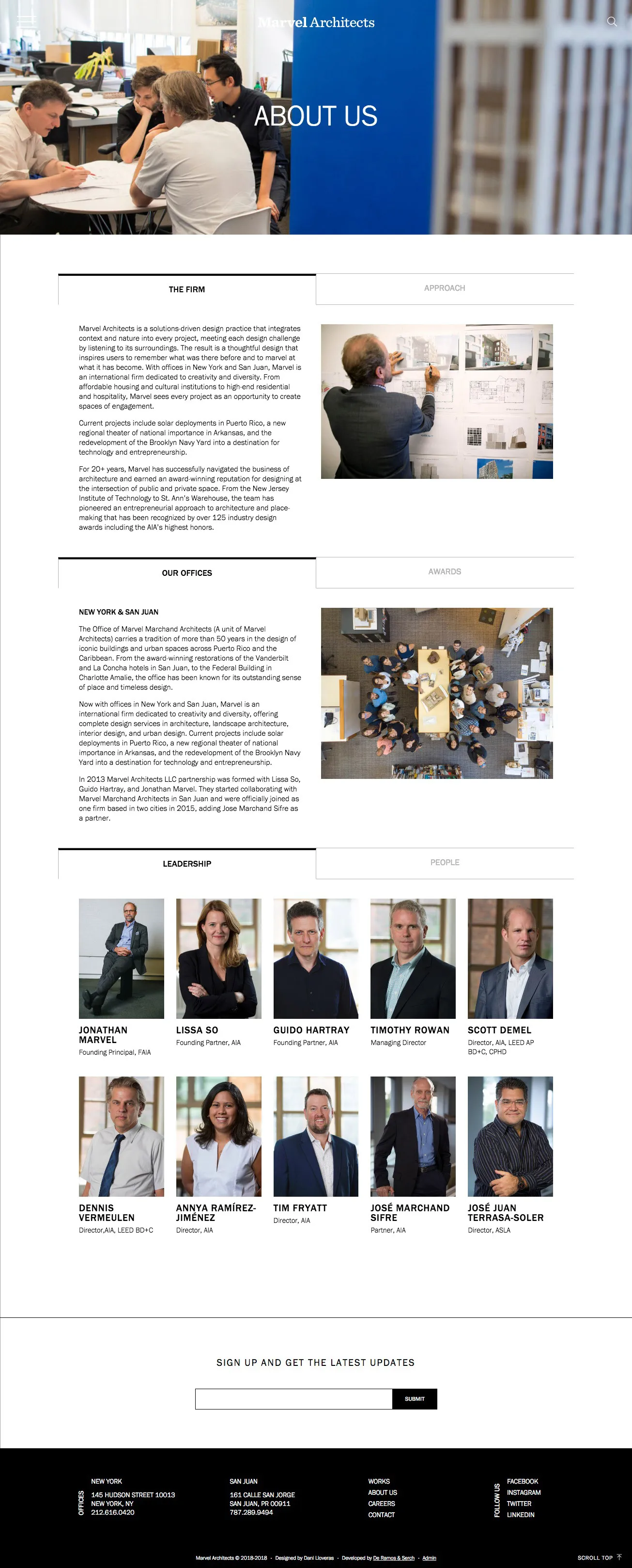 Marvel Architects - Intranet a medida para empresa de arquitectura