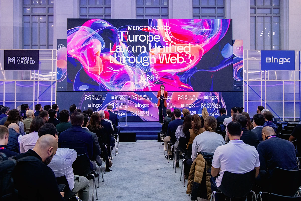 Merge Madrid - Branding para convención de Web3 y Blockchain