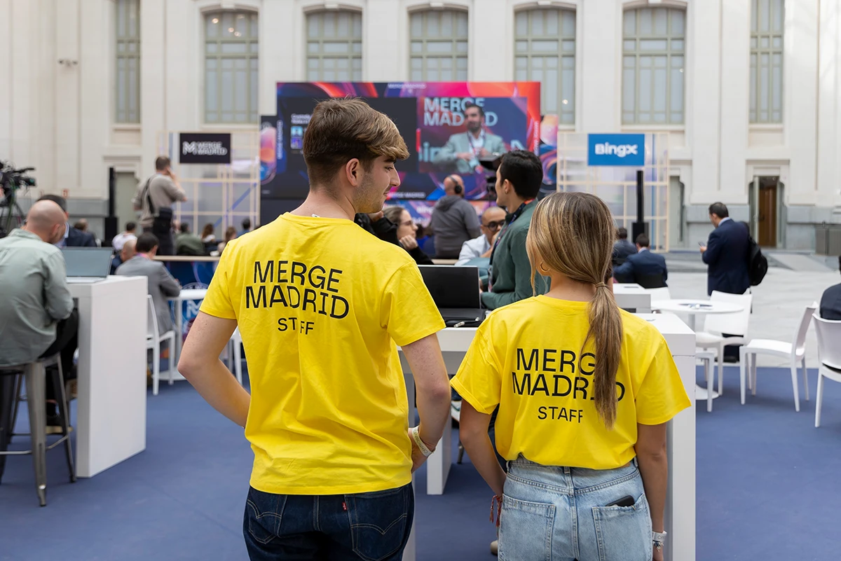 Merge Madrid - Branding para convención de Web3 y Blockchain