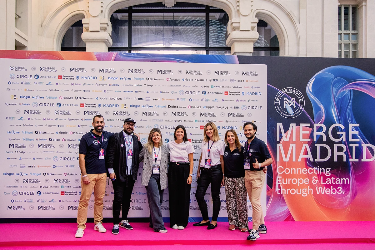 Merge Madrid - Branding para convención de Web3 y Blockchain