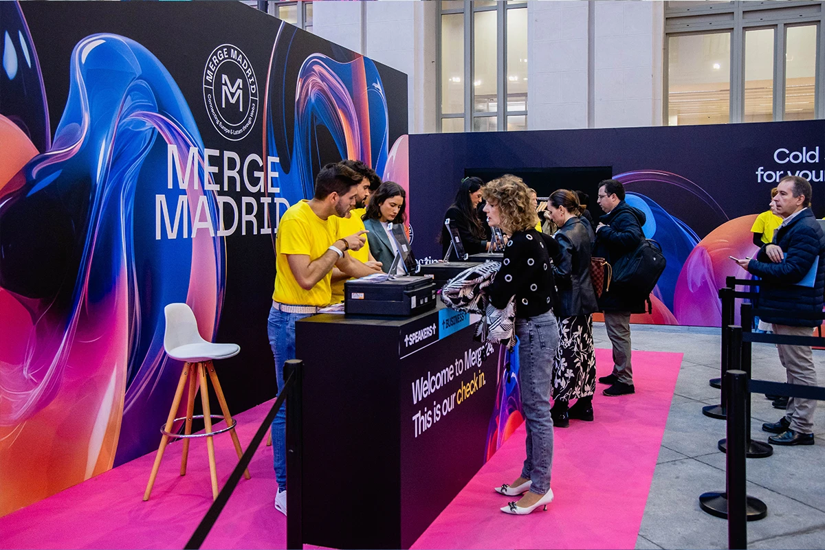 Merge Madrid - Branding para convención de Web3 y Blockchain