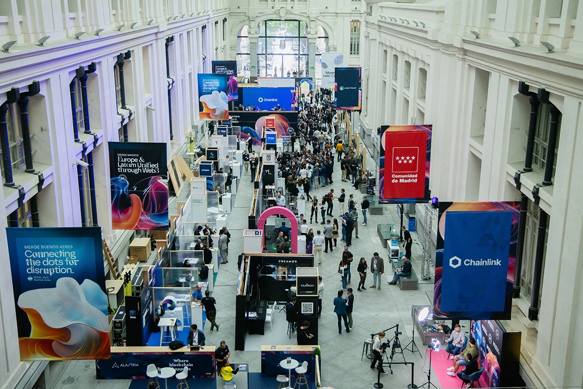Merge Madrid - Branding para convención de Web3 y Blockchain
