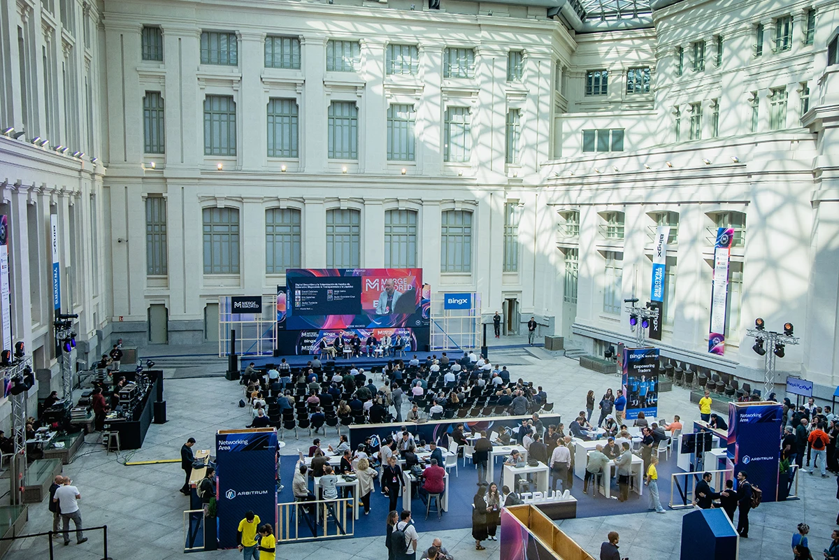 Merge Madrid - Branding para convención de Web3 y Blockchain